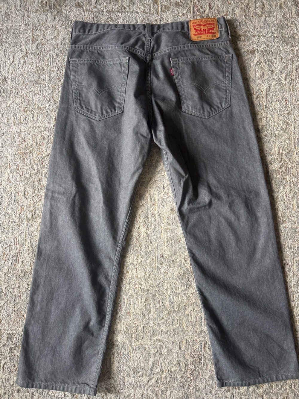 Levi's Men’s 569 Relaxed Fit Jeans in Charcoal
